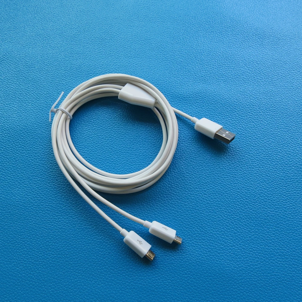 24AWG 3meter 10 m Dvojno Mikro USB Kabel Razdelilnik Moči 2 Micro USB Naprav hkrati