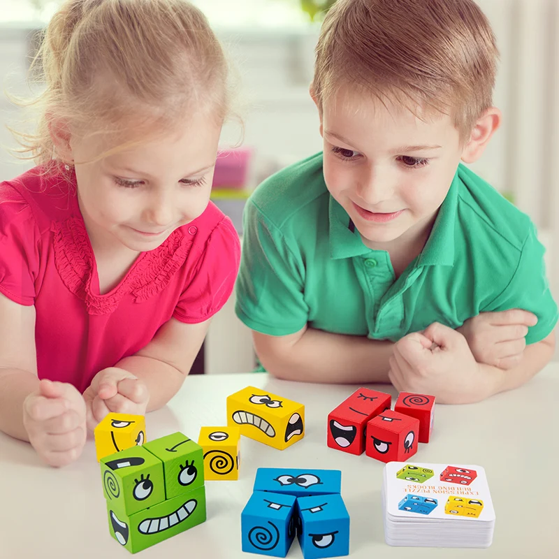 Najnovejši Čudaški ideje velikih Delcev 3D Puzzle Izobraževalne Igrače Zabavno Izziv Soočajo s Spremembami Puzzle Usposabljanje Logično Razmišljanje Otrok Igrača