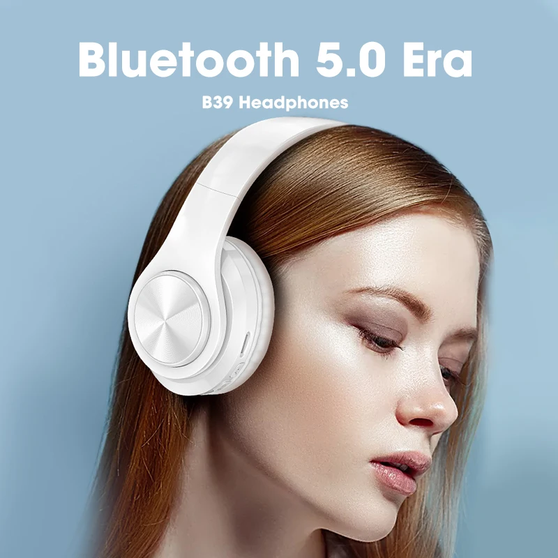 HI-fi Stereo Slušalke Bluetooth Slušalke z Mikrofonom Brezžične Slušalke za iPhone, Samsung Xiaomi Huawei RAČUNALNIK Podpira TF Kartice