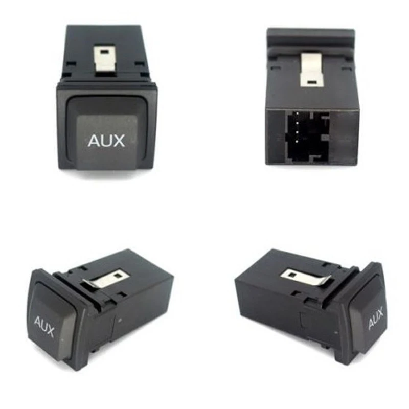 Biurlink AUX USB Stikalo Gumb Adapter za Zunanji Avdio AUX USB Vrata Conector Za Volkswagen