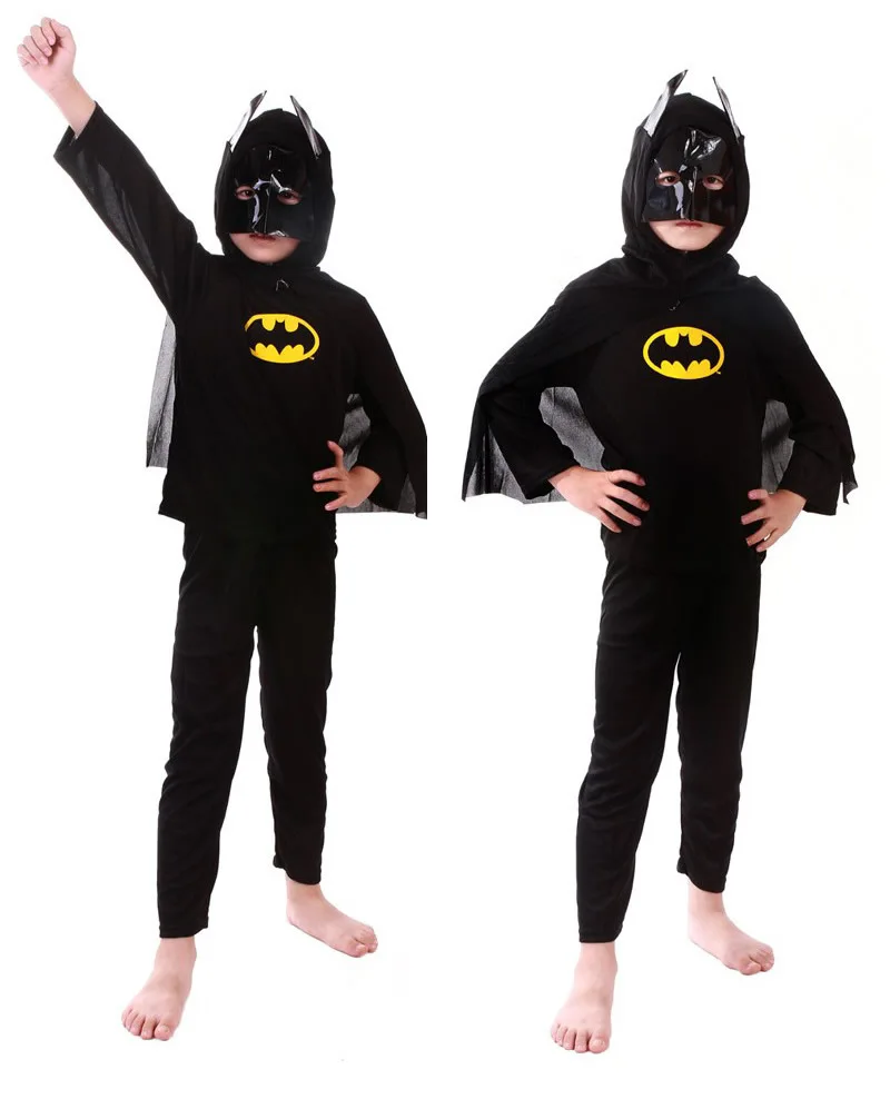 Noč čarovnic za Otroke Uspešnosti Kostum Spiderman, Batman, Superman Zorro Kostum Halloween otroške Kopalke