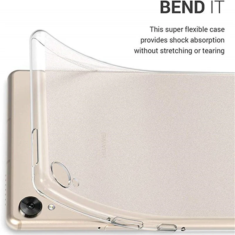 Ohišje Za Huawei MediaPad M6 10.8 8.4 M3 10.1 8.4 8.0 TPU Prozoren Silikonski Shockproof Kritje Za M5 8.4 10.8 10.1 Nazaj Primeru