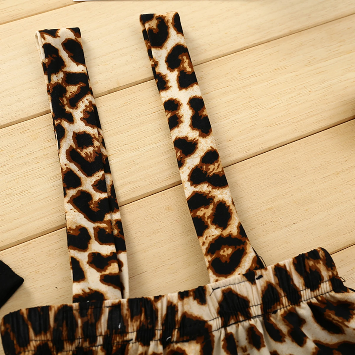 Moda Obleko za Baby Dekleta 6M-5T Dolg Rokav Suspender Vrhovi Leopard obleko Tiskanja Suspender obleko Obleke Nastavite v zimskem času