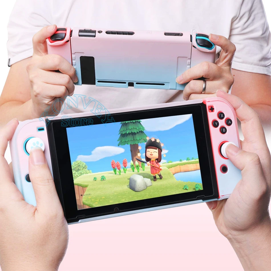 2020 Najnovejši Nintend Stikalo Roza Primeru Zajema Snemljiv Ultra Tanek Pisane PC Zaščitna Trdo Lupino za Nintendo Konzole Stikalo