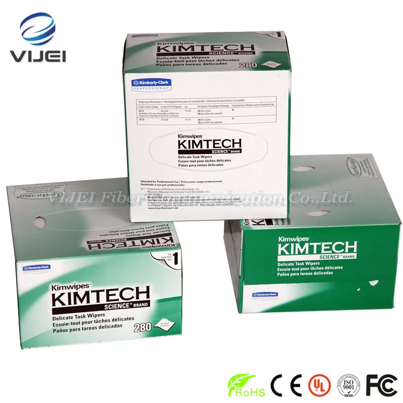 280pcs/box Optičnih Vlaken za Čiščenje Kimwipes Dustfree Papirja