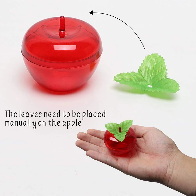Svate Uslug 20Pcs Apple Posodo Igrača, ki je Napolnjena Plastičnih Bobbing okrasnega, sadnega drevja apple Rojstni dan/Poročne Dekoracije