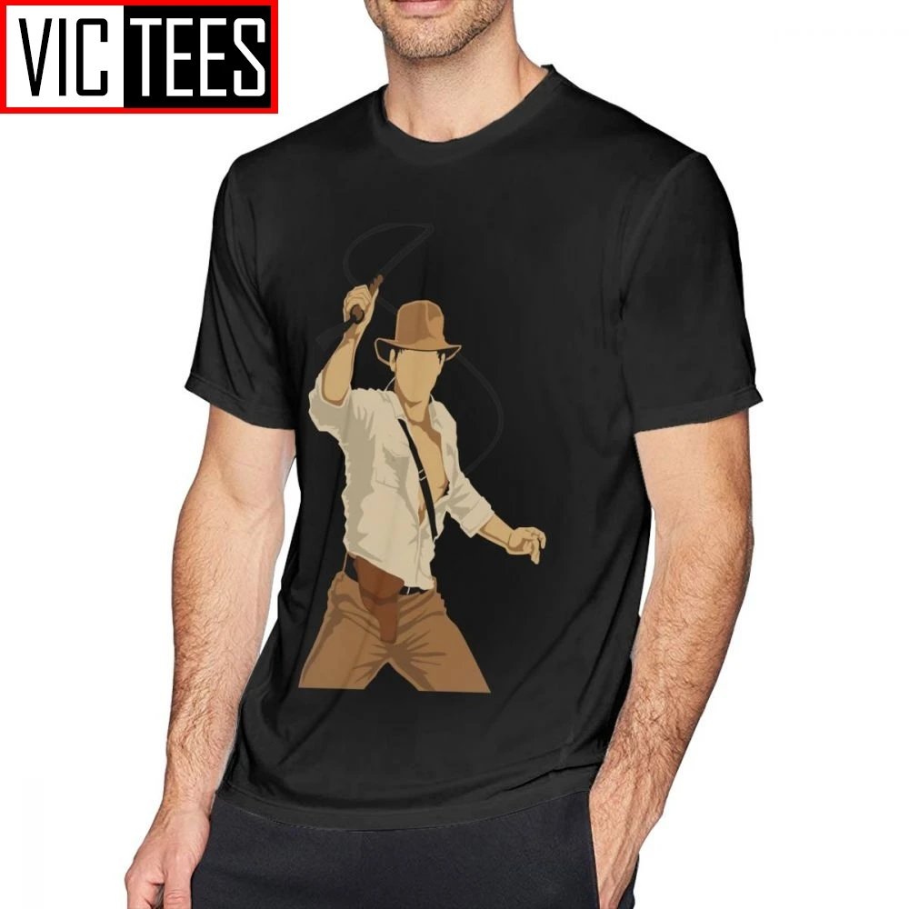 Mens Indiana Jones T Srajce Bogastvo In Slavo T-Shirt Moda Cotton Tee Shirt Super Moških Grafika 5x Tshirt