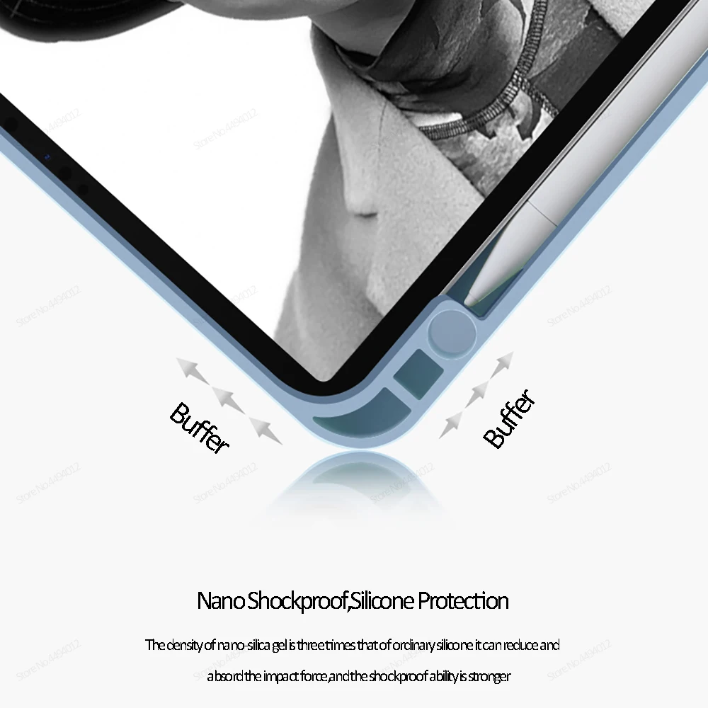 Za iPad Zraka 4 10.9 2020 Primeru Pro 11 2. Generacije 2020 Za iPad Pro za 12,9 4. Capa Funda Brezžično Polnjenje z Imetnik Svinčnik