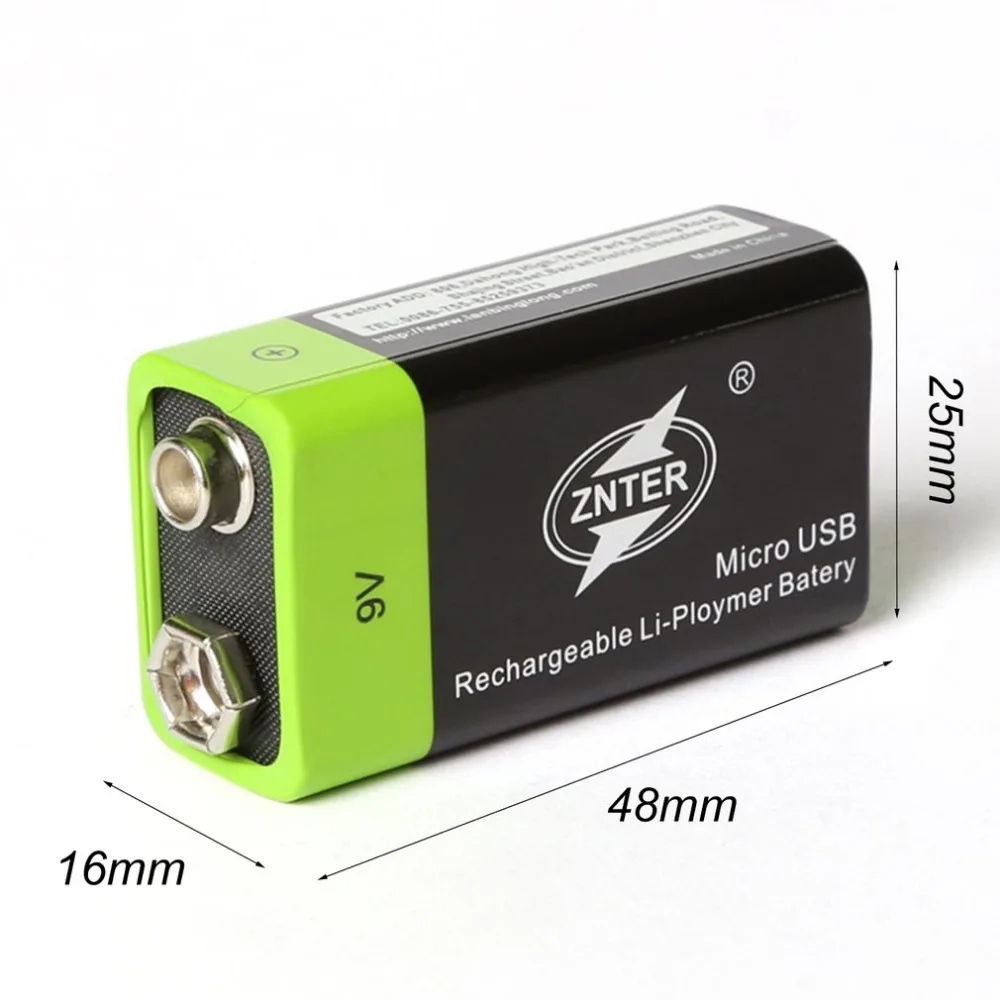 4PCS/VELIKO ZNTER S19 9V 600mAh USB polnilne 9V litijeva baterija za fotoaparat brnenje pribor 6F22 polnilna litijeva baterija