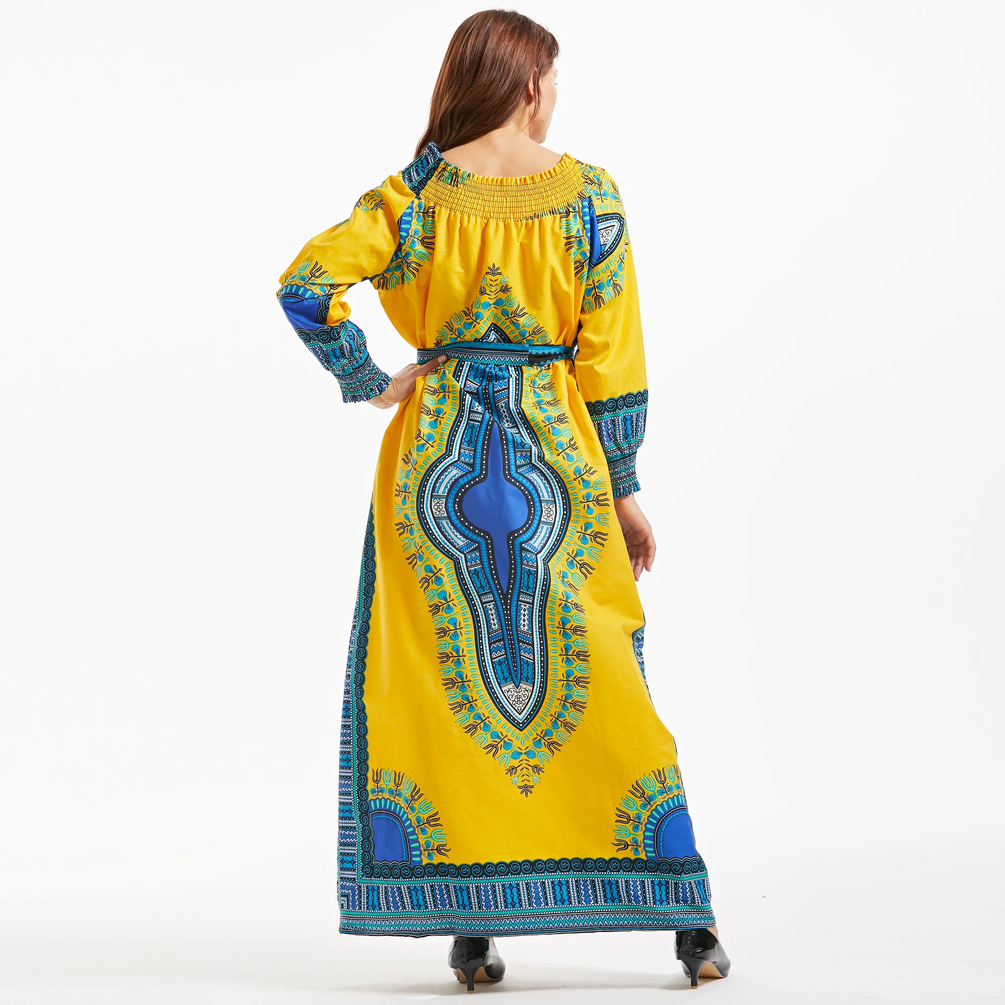 Nove Afriške Design Dashiki Bazin Dolg Rokav Dashiki Oblačenja Za Gospo Bombaž 2019