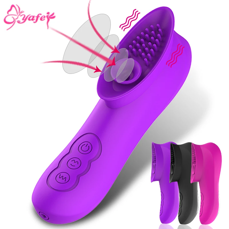 Silikonski Sesanju Vibrator Blowjob Jezika Lizanje sex igrače Klitoris Bedak 12 Hitrosti G spot vibratorji za Ženske Erotično sex igrače