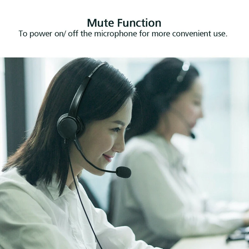 Mute Funkcija Call Center USB Slušalke šumov USB klicni Center Slušalke z Mikrofon za Skype Računalnik