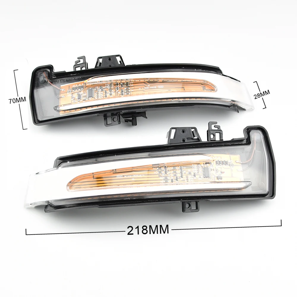 2pcs Dinamičen Zavoj Signal, LED Luči Strani Ogledalo Indikator Za Mercedes Benz W204 CLA A B C E S GLA GLK CLS Razred W176 W212