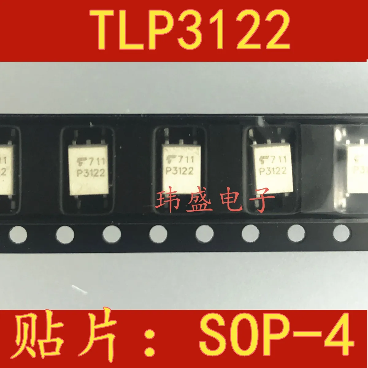 TLP3122 P3122 bela SOP4 optocoupler polprevodniški rele optocoupler spot