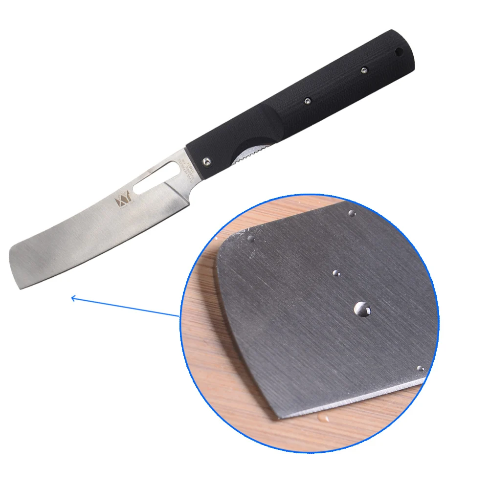 Strokovno 440A iz Nerjavečega Jekla, Zložljivi Kuhinjski Nož Black G10 Ročaj Prostem Kampiranje Nož Visoke Kakovosti Kuhinja Žepni Nož