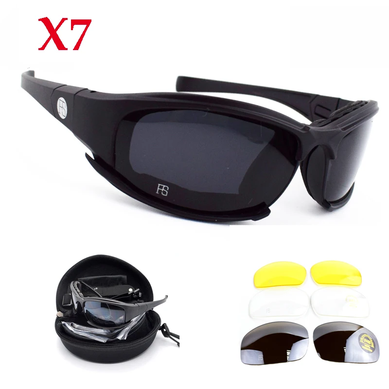 Vroče C5 X7 Taktično sončna Očala Moški Šport Polarizirana Očala, Airsoft, Lov, Streljanje Očala Pohodništvo, Kampiranje UV400 Očala