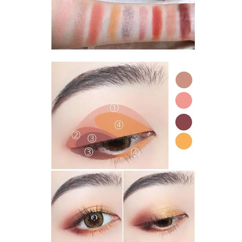 Trajne Nepremočljiva Shadow Pallete Make Up Paleta Je Šimer Pigmentiran Ličila Mat Paleto Senčil Oči V Senci, Korejski