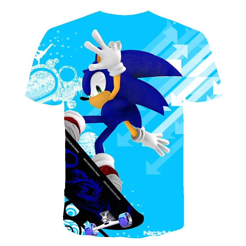 Sonic Hedgehog Fantje Majica s kratkimi rokavi Otroci Risanka Tshirt Smešne Majice za Dekleta Otroka, T-Majice Otroci Oblačila 2020 Novo Tee Vrhovi