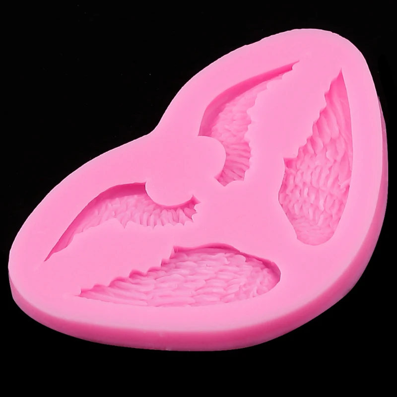 11.2*7.2 cm/Angel krila silikonsko plesni fondat torta čokolada 3D plesni izmišljati tiskanje peko mousse torta dekoracijo orodje
