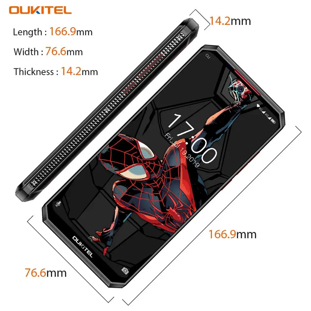 OUKITEL K13 Pro Android 9.0 Mobilni Telefon OTA NFC Prstnih Pametni 6.41