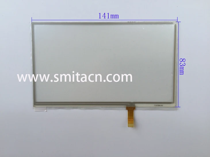 6 palčni zaslon na dotik T1518B 141*83mm štiri žice zaslon na dotik odpornost original univerzalna plošča zaslon