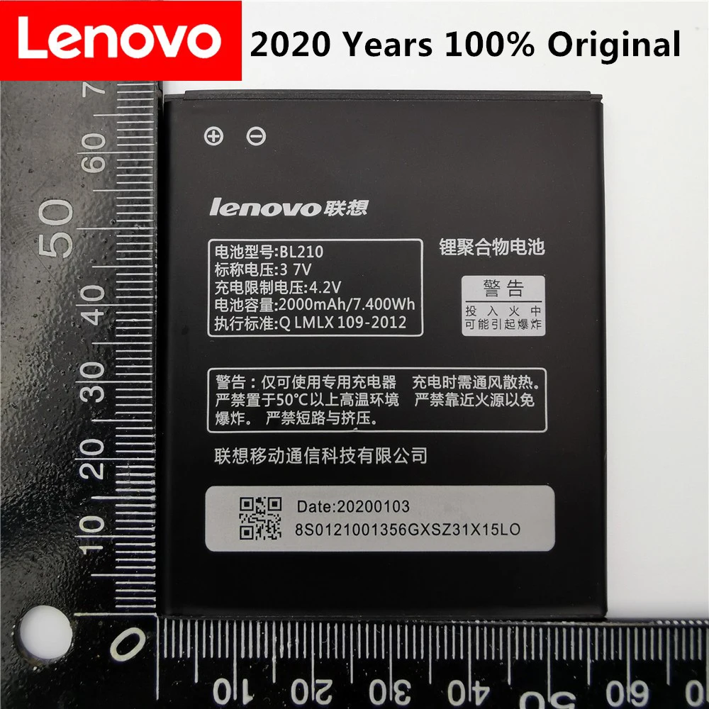 2020 Novo 2000mAh BL 210 BL210 Baterija za Lenovo A536 A606 S820 S820E A750E A770E A656 A766 A658T S650 Telefon, Zamenjajte baterijo