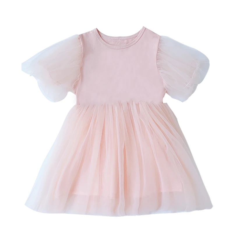 Baby dekleta oblačenja sladko belo mrežico pravljice princesa obleko otrok 2020 novo poletno obleko