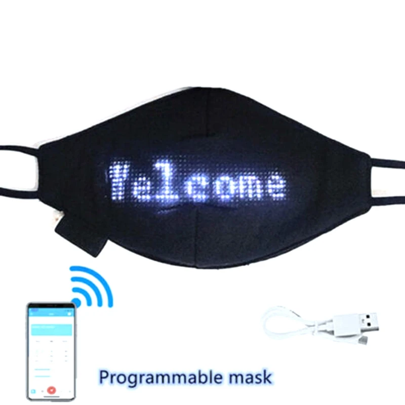 Halloween Svetlobna LED-Masko Mobilni Telefon APP Urejanje Vzorec Besedila Bungee Oglaševanje Zaslonu sveti Modul Matrix Programirljivo