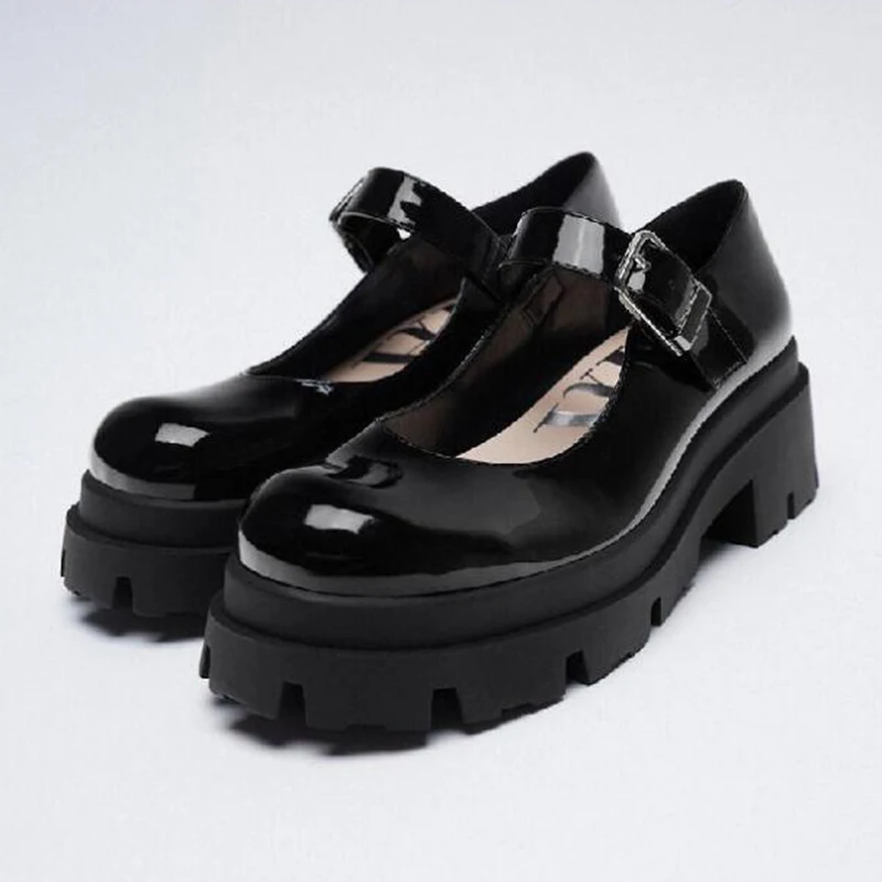 2021 pomlad Majhen usnjeni čevlji ženske modele Mary Jane čevlji ženske Japonski visokih petah retro platformi čevlji ženske q38