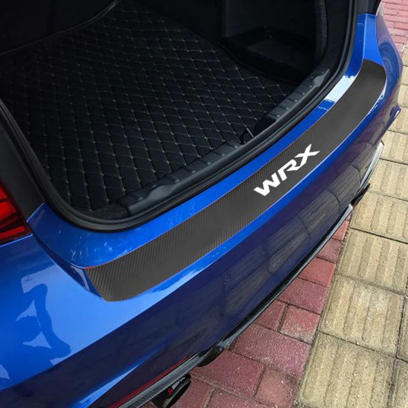 1Pc Prtljažniku Avtomobila Zaščitnik PU Usnja za Subaru WRX Avto Dodatki Zadnji Odbijač Izvažajo Pokrovček Proti Praskam