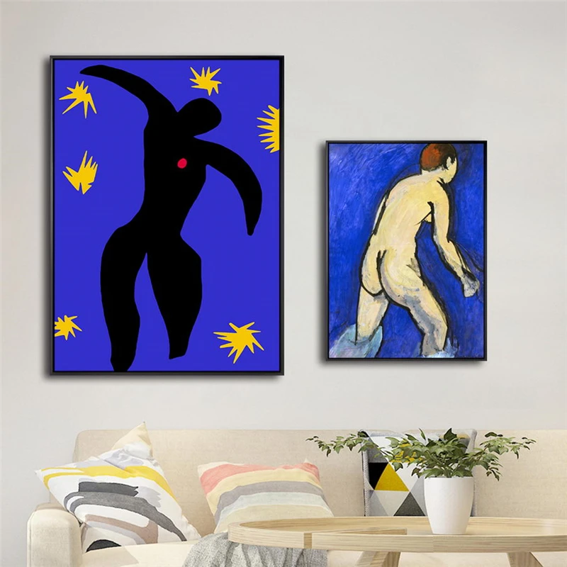 Znameniti Blue Golih Umetnost Henri Matisse Platna Slike na Steni Umetnosti Plakatov in Fotografij Golih v slikah, za Dnevna Soba Dekor