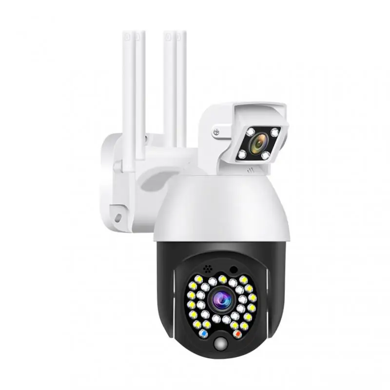 1080P WIFI PTZ IP Kamera Brezžična Dvojno Objektiv CCTV Prostem Varnosti Cam 29 kos IR Nočna Lučka LED na prostem kamere