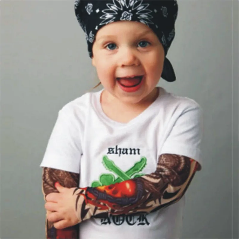 Fant tattoo t shirt Poletje Nova Risanka Otroci T Srajce Fantje, Otroci T-Shirt Modelov Oblačil Za Fante, Otroška Oblačila, Dekleta T-Majice