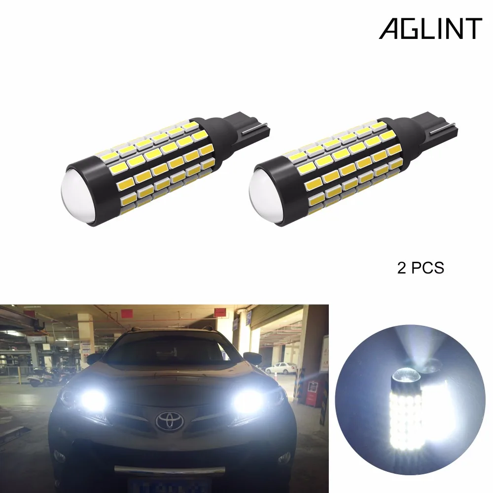 AGLINT 2PCS T10 Avto LED Zamenjava Žarnice S Projektorjem Objektiv W5W 194 168 2825 Avtomobilske LED Potrditev Žarnice Bele 12-24V