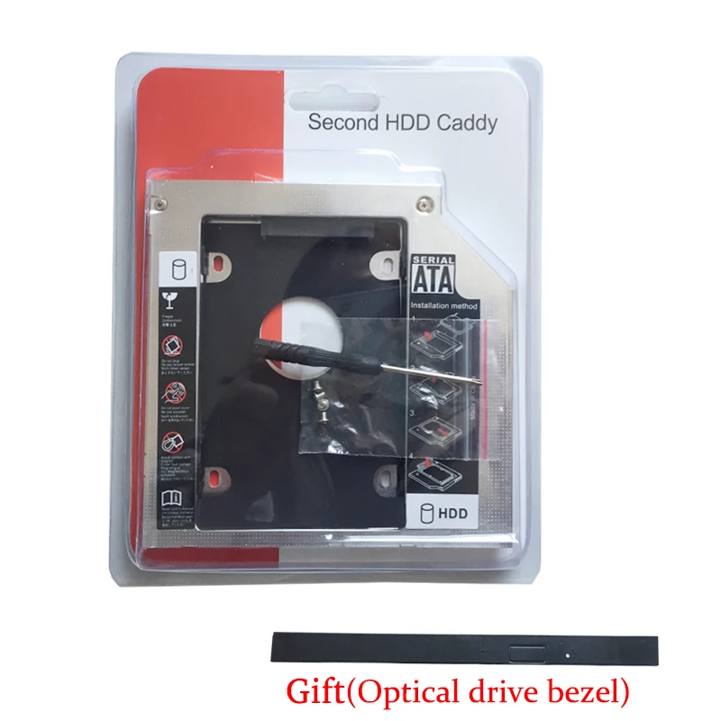 12,7 MM 2. HD HDD SSD Trdi Disk Caddy za LENOVO G430 G450 G460 G460A G470 G475 G480 G485 (Darilo Optični pogon plošče )