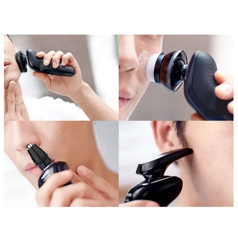 4D Rotacijski Mokro Suho Električni Brivnik Multi-funkcijo Moških USB Avto Polnjenje Body Wash Britev Nos, Lase obrezovanje Brado nož doma potovanja