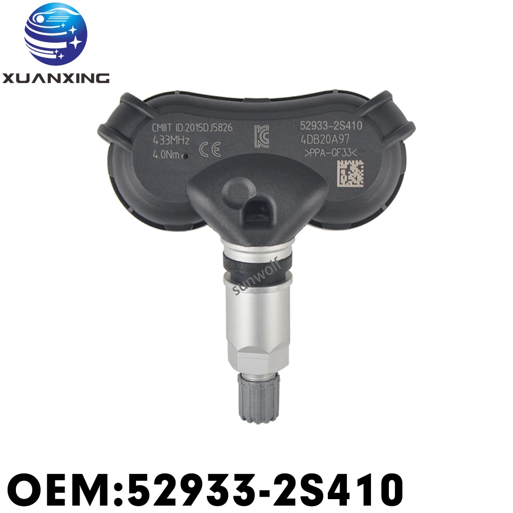 52933-2S410 Senzor Tlaka v Pnevmatikah Sistem za Spremljanje TPMS 315Mhz Za Hyundai ix35 Kia Sportage 529332S410