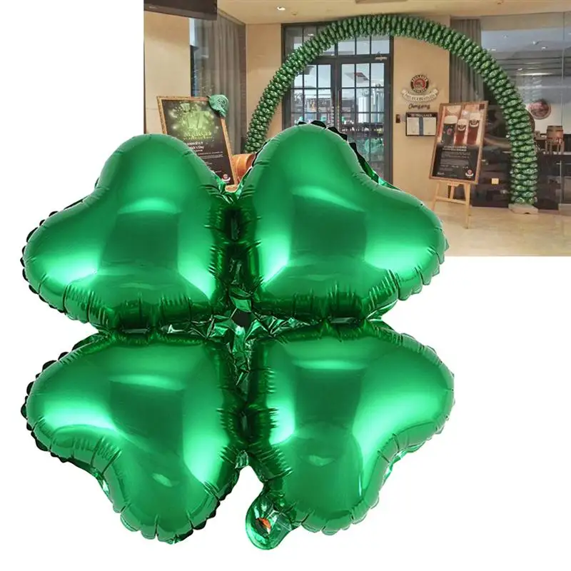 12 kos Folija Baloni Lep težki sovražen Zeleno Srce Oblika Stranka Dekor Balon Photo Rešitve za Rojstni dan, Poroko Festival