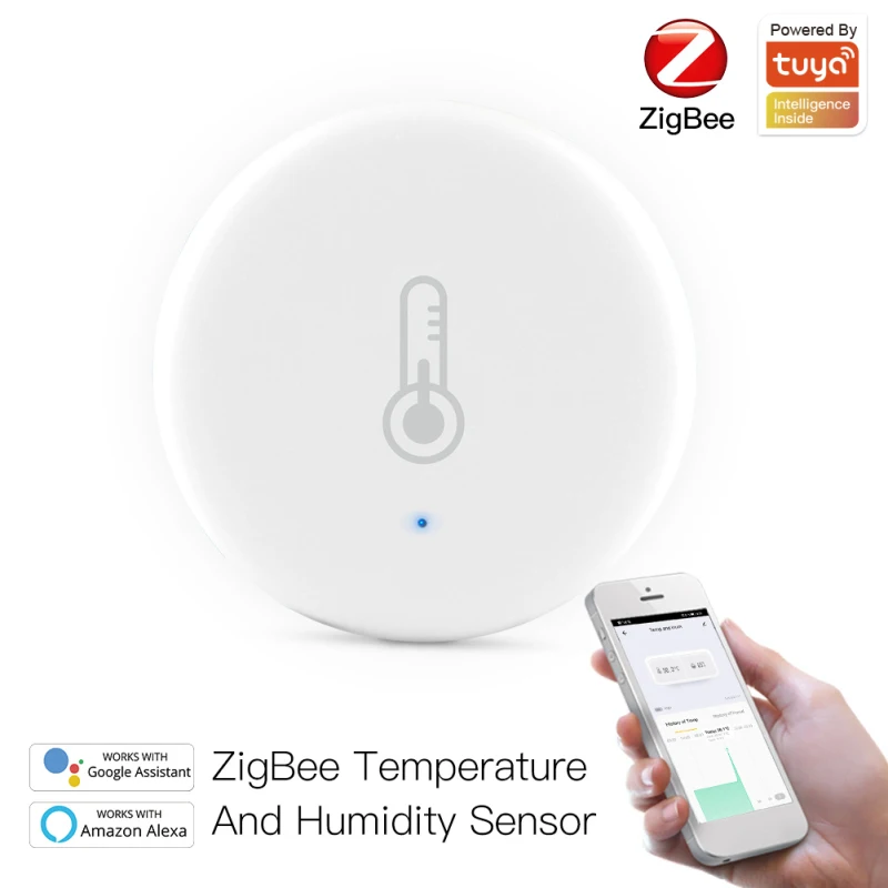 Najnovejši Tuya ZigBee Smart Temperature In Vlažnosti Tipalo Tuya/Smart Življenje App Baterijsko ZigBee Smart Home Security