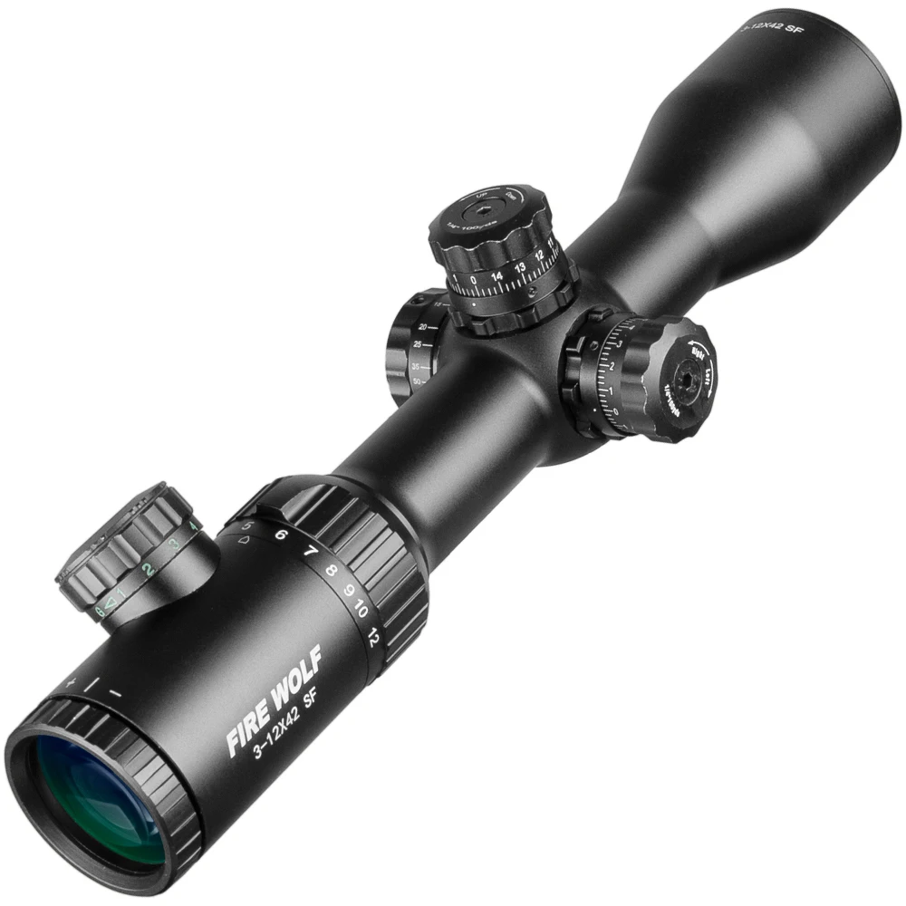 3-12X42 SF Optika Lov Riflescope Z Rdeče/Zeleno Mil Dot Reticle Airsoft Področje uporabe