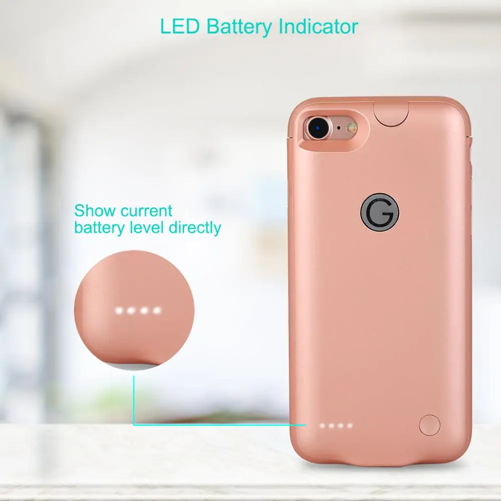 DuraPro visoko zmogljivost Baterije Polnilnik Primeru Za iPhone 6 6s 7 8 Primeru Powerbank Polnilnik Primeru Zajema