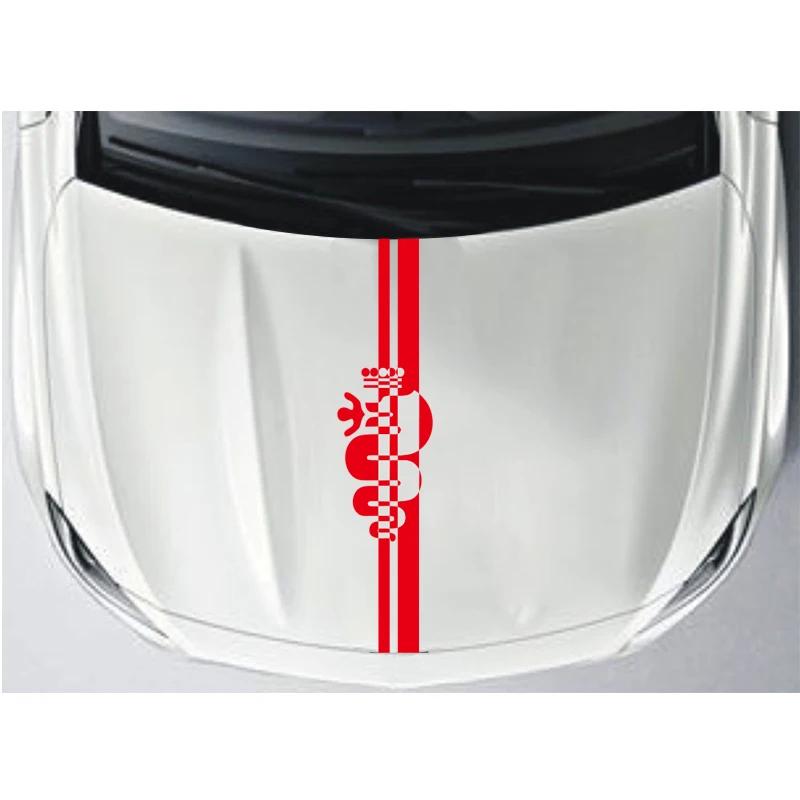 Avtomobil,za Alfa Romeo Zanimivo osebnost bonnet racing stripes grafike nalepke nalepke MiTo Giulietta