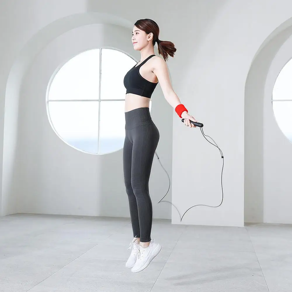 Yunmai Šport Skok Vrv 3M Žica, Vrvi, Smart App Nadzor Preskakovanje iz Enega kosa nosijo 360-Stopinjski Senzor za Spremljanje