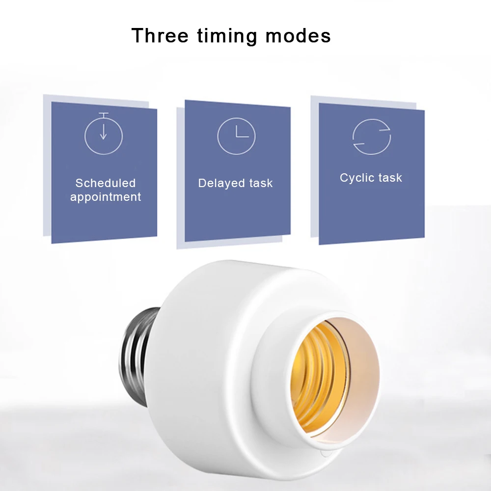Wifi izmenjava čas glasovni nadzor LED smart svetlobe glavo amp Svetlobe Vijak Žarnice Držalo Skp Podporo Vtičnico E27 smart življenje tuya
