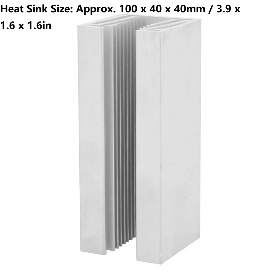 Aluminij U Tip K-3P hladilnega telesa Gostih Zob Toplote Hladilnik Fin Hlajenje Radiator 100 x 40 x 40 mm za Raspberry Pi 1 /2 /3 Generacija