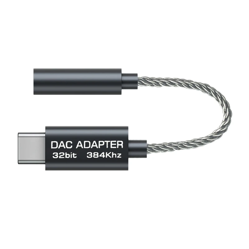 USB C do 3,5 mm izhod za Slušalke Napajalnik, Hi-Fi 384KHz/32Bit Tip C Prenosne Slušalke Ojačevalnik DAC za IPAD PRO Huawei Xiaomi