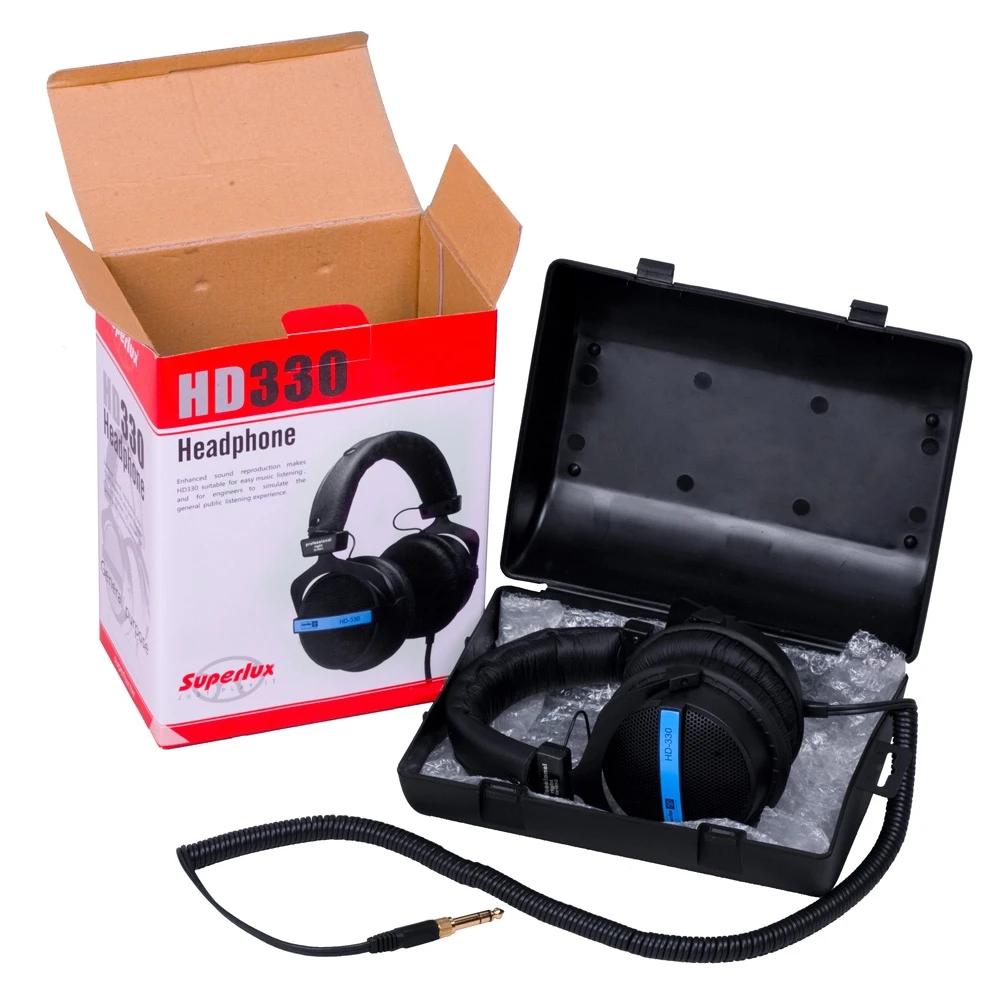 Superlux HD330 Semi-odprt Dinamičen Ob Slušalke & Slušalke Za Spremljanje & Music Entertainment DJ slušalke