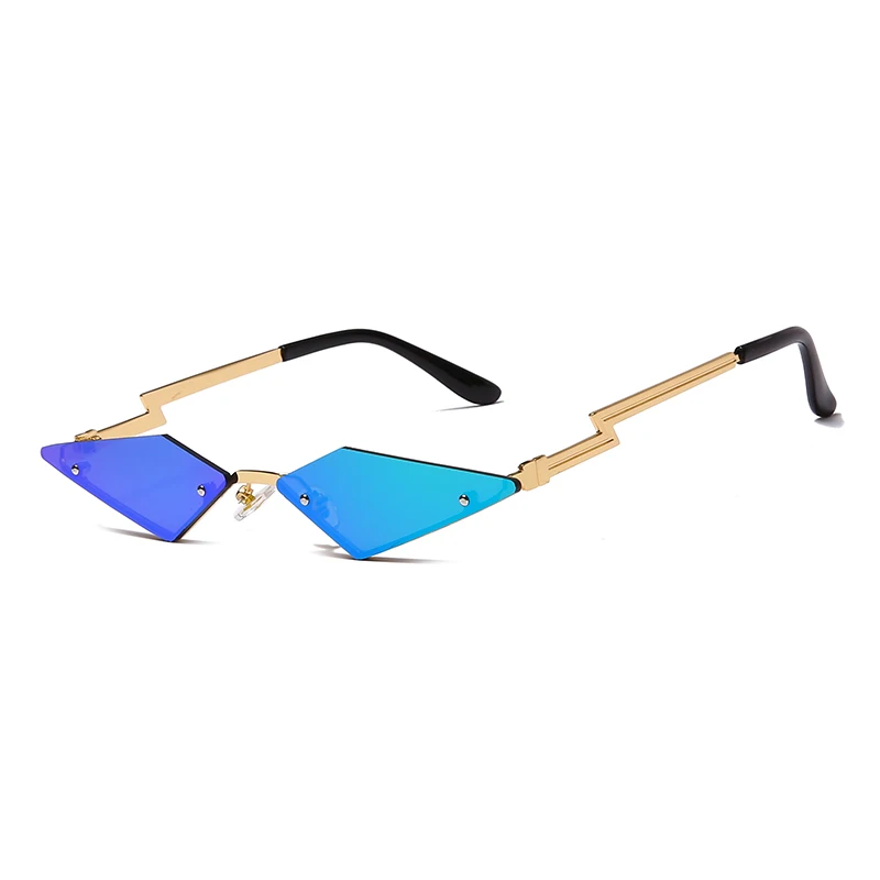 Moda Mačka Oči, sončna Očala Rimless Očala blagovne Znamke Design Ženske Kovinska sončna očala Luksuzni Majhne Sunglass UV400 Odtenki Očala