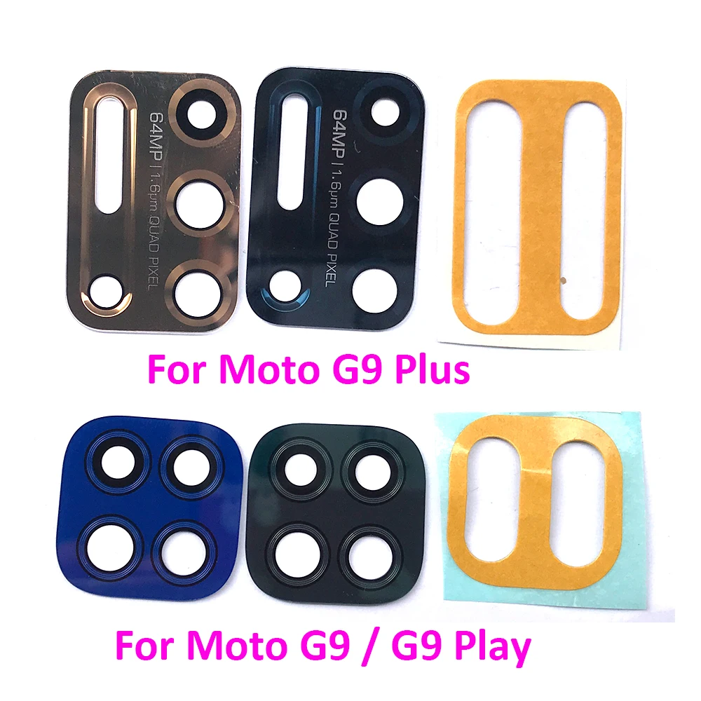 10Pcs/Veliko, Za Motorola Moto G7 Powe G8 Igrajo E6 Plus Zadaj Kamero Nazaj Steklo Objektiv z Lepilom Za Moto G8 G9 E7 Plus E 2020