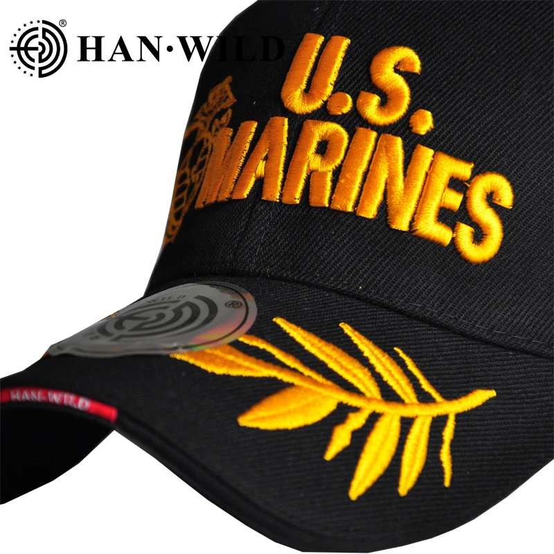 HAN DIVJE Marine Corps Združenih StatesTactical Kosti Baseball Kapa s šcitnikom Moški Navy Seals Klobuk Vezene Nastavljiv Klobuki